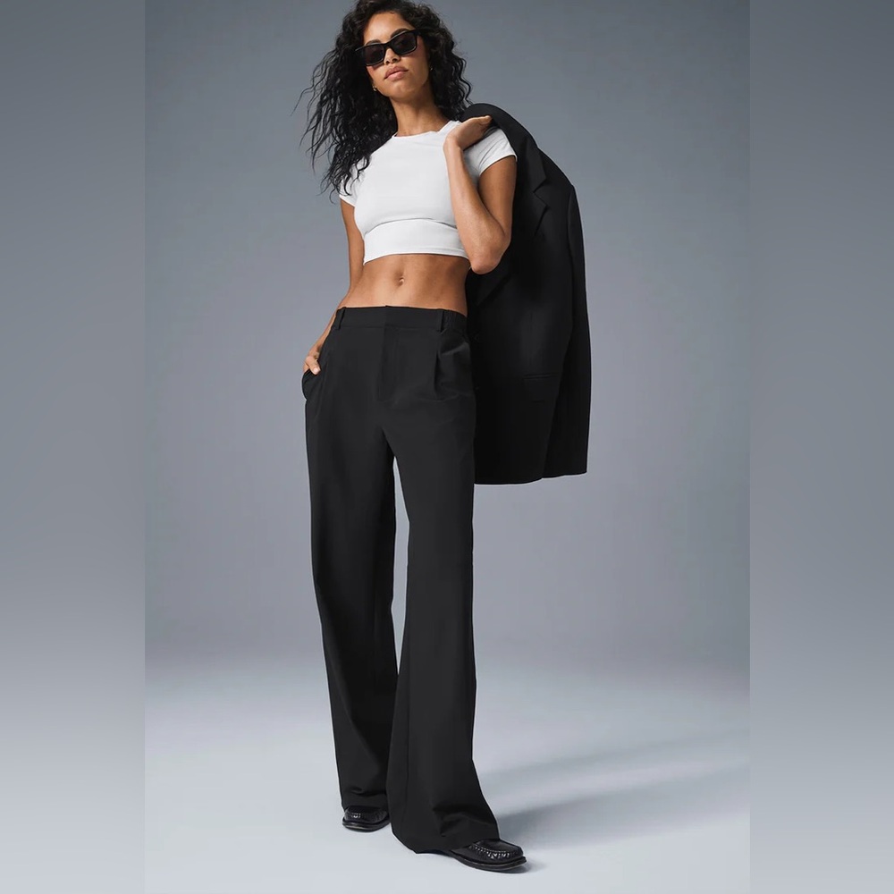 Alo High Waist Pursuit Trouser - size M, Black
